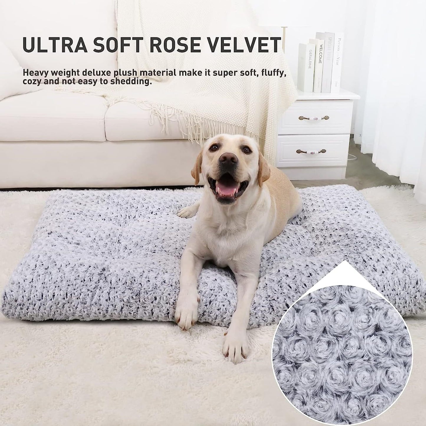 Washable Mattress Fluffy Calming Dog Bed