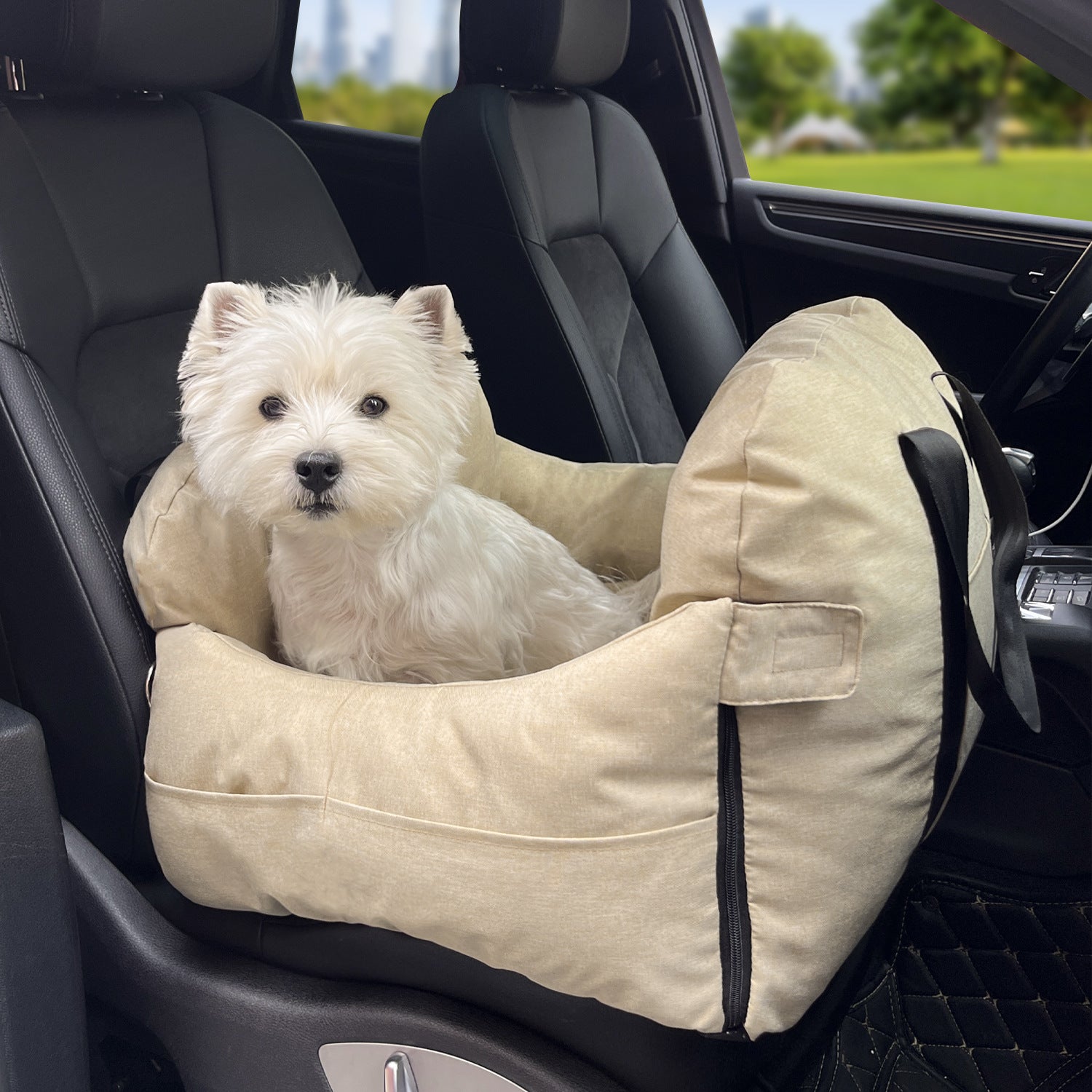 Dog Car Seat, Travel Carrier Bed for Small and Medium Pets