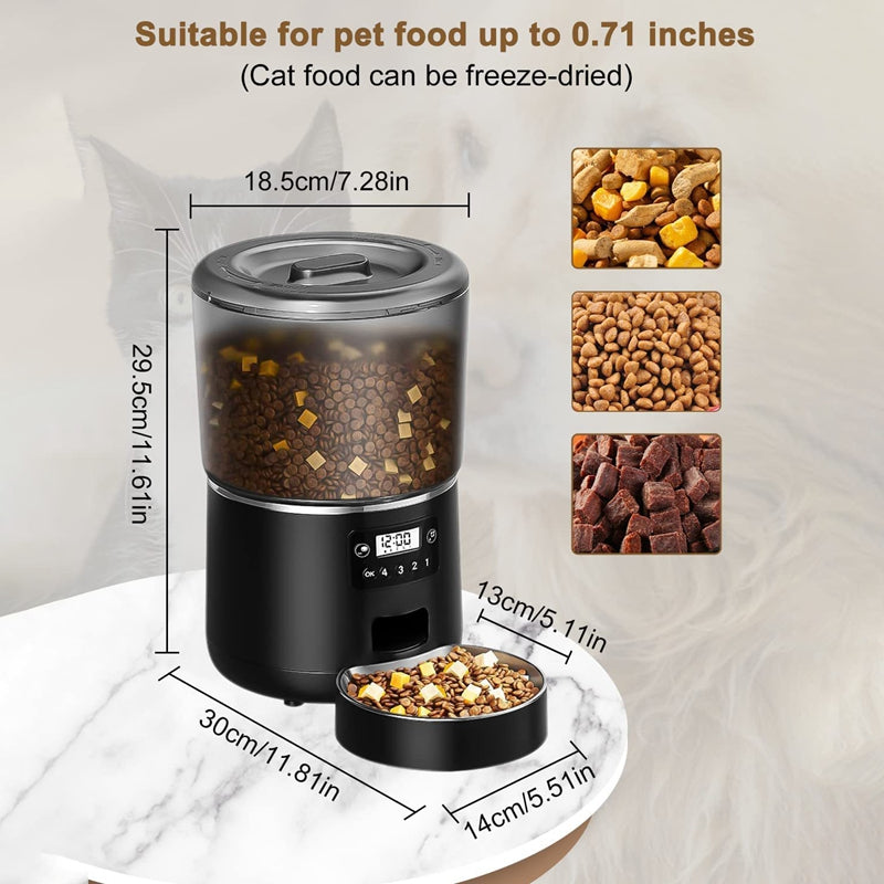 Smart Automatic Dog Feeder by Dog Mart – Schedule 1-6 Meals with Ease