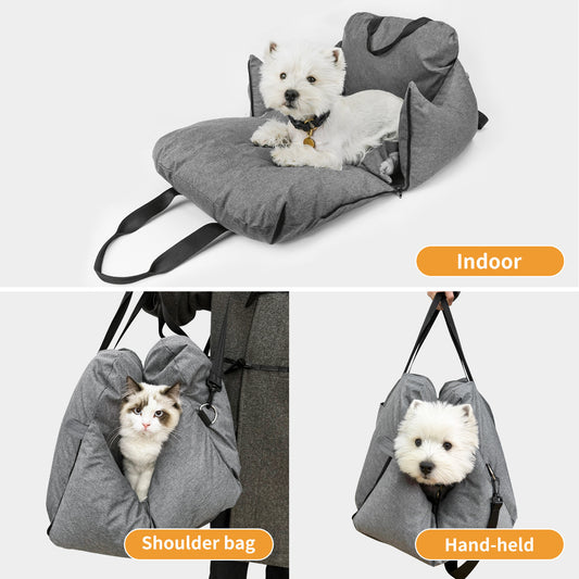 Dog Car Seat, Travel Carrier Bed for Small and Medium Pets