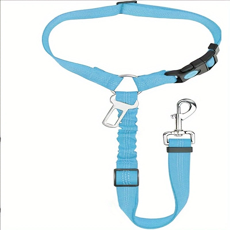 Dog Seat Belt for Car Seatbelt Adjustable with Elastic Bungee Buffer